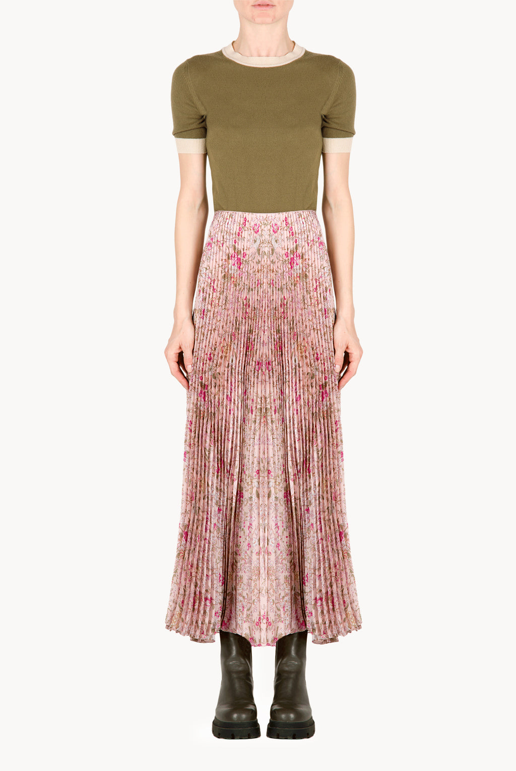 Floral Skirt Plissè
