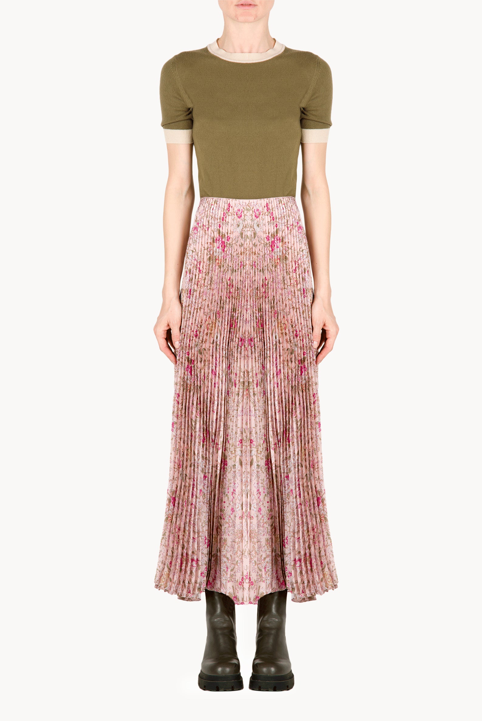Floral Skirt Plissè