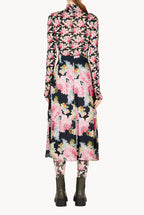 Floral crepe Skirt