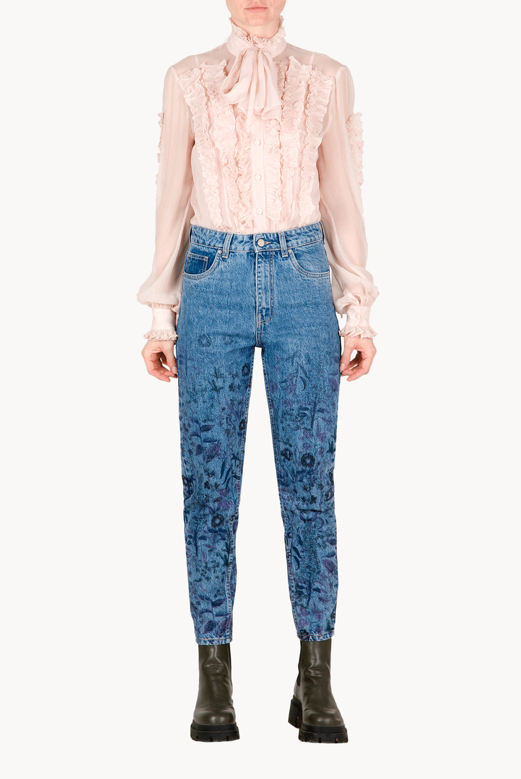 Chiffon ruffle Blouse