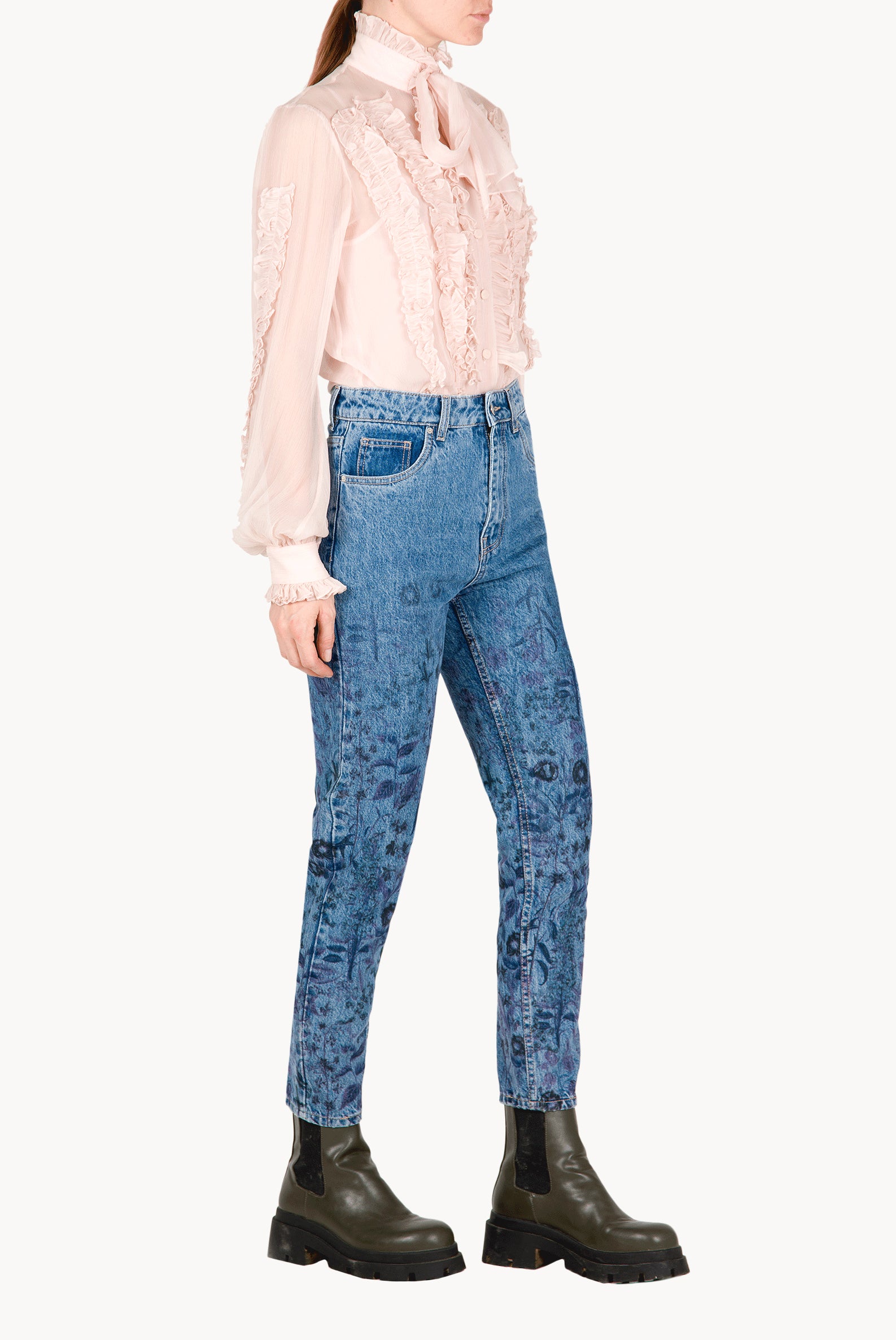 Chiffon ruffle Blouse