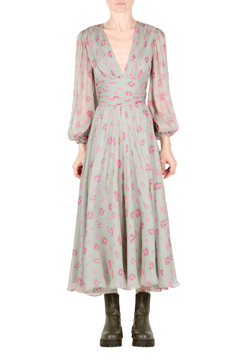 Abito in chiffon floreale