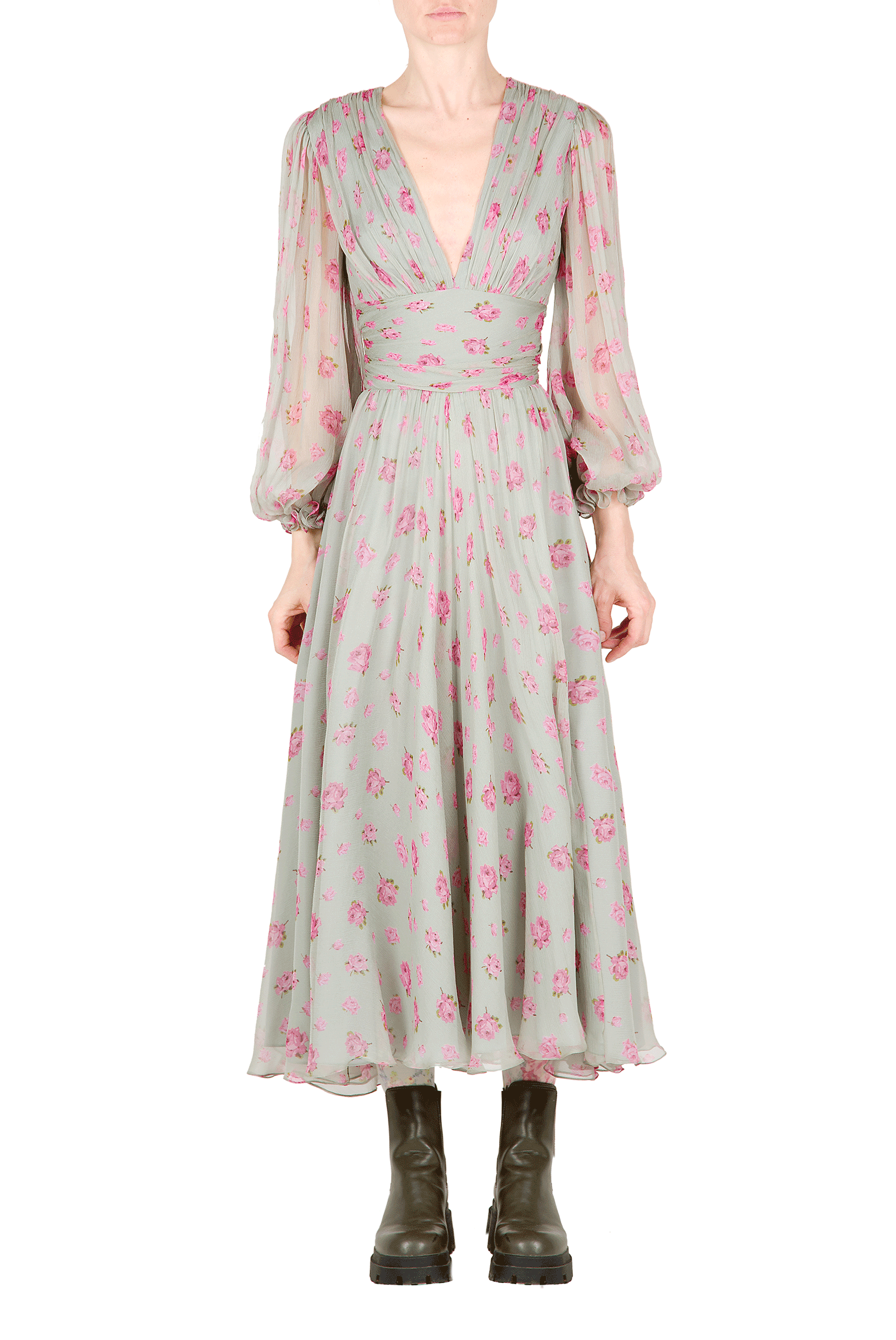 Abito in chiffon floreale