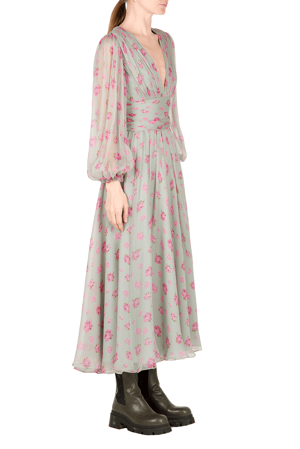 Abito in chiffon floreale
