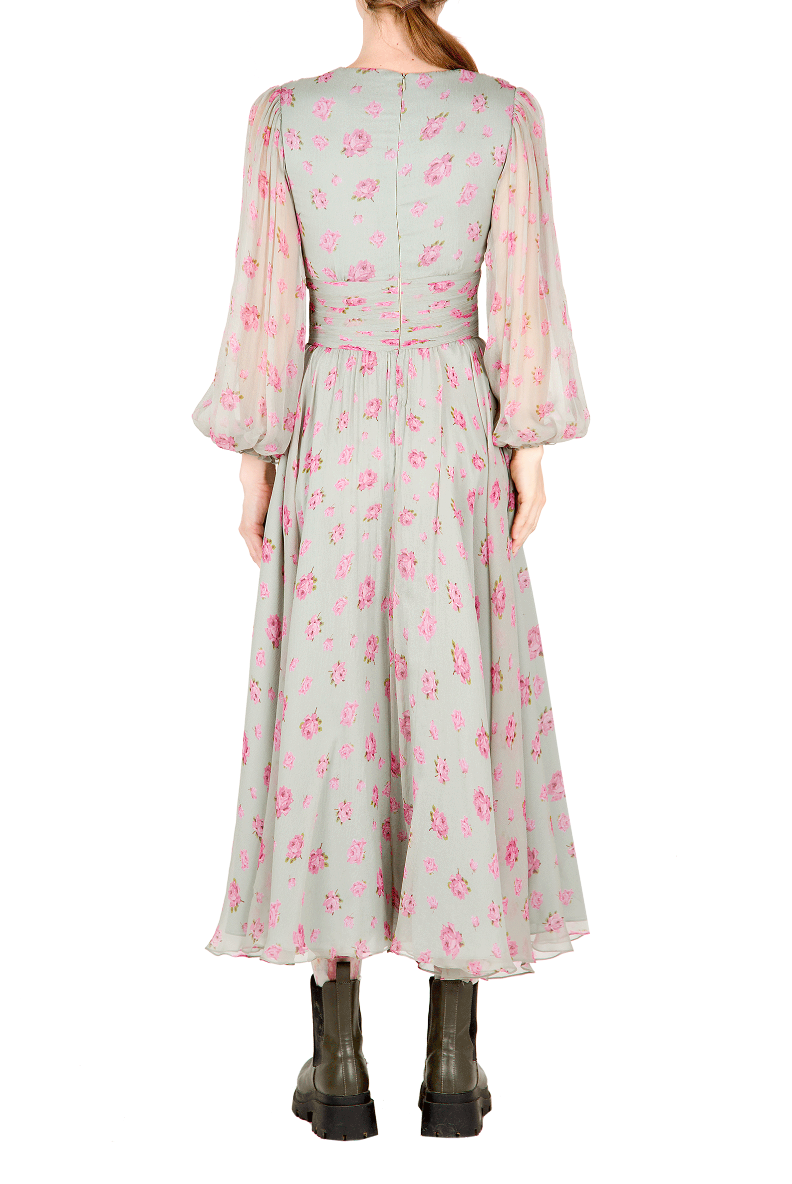 Abito in chiffon floreale