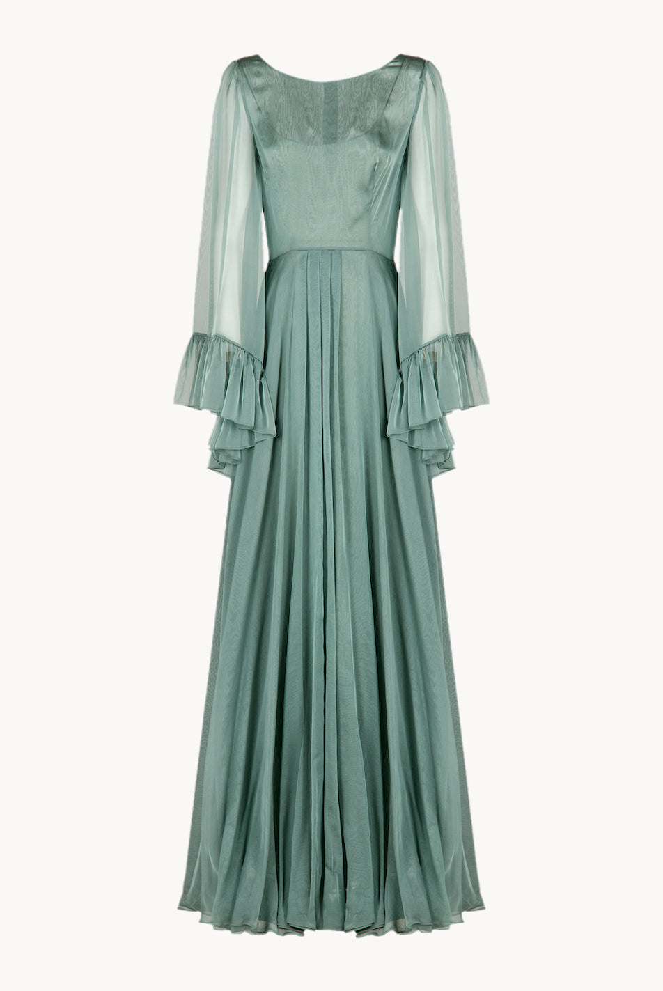 Abito lungo in chiffon