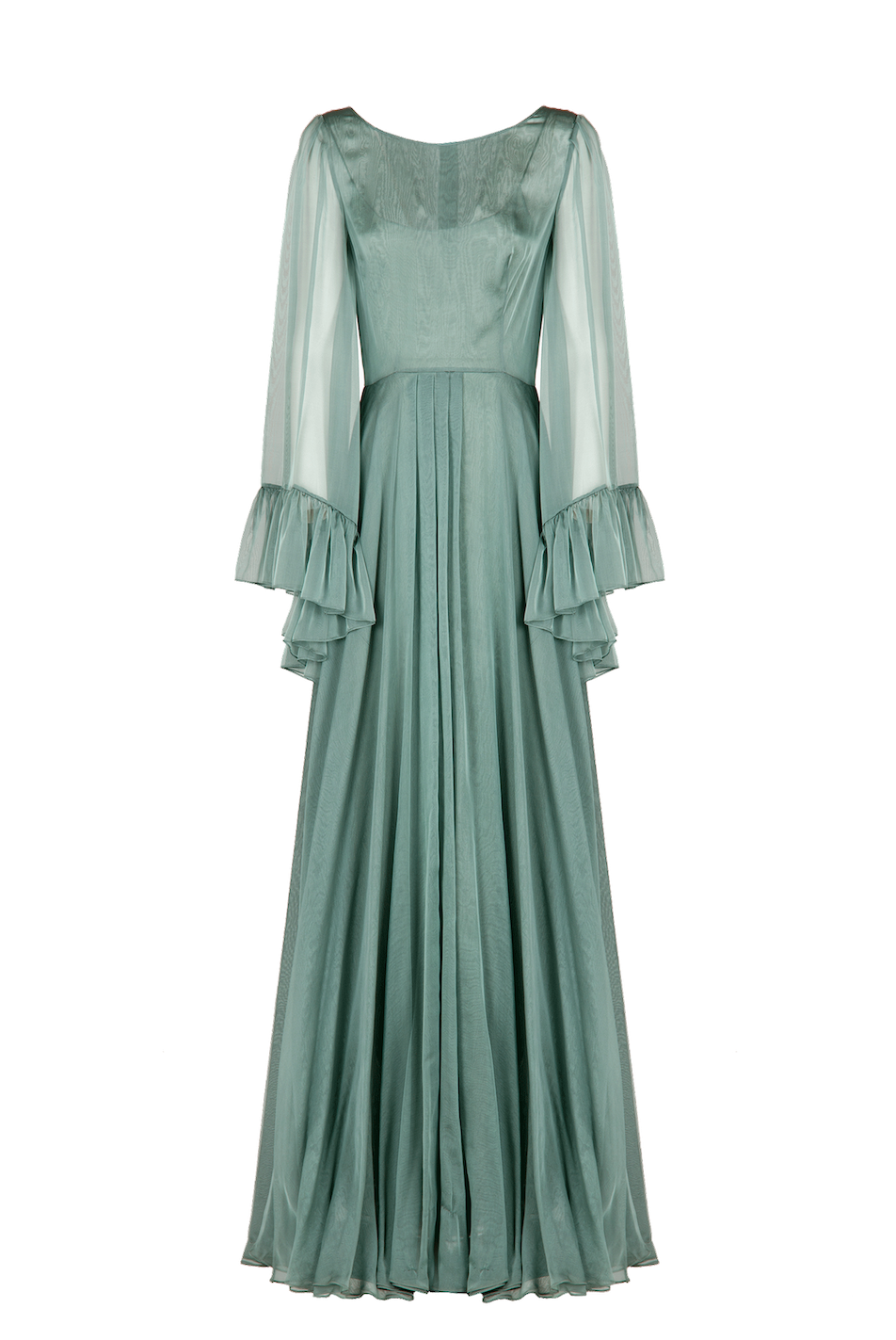 Abito lungo in chiffon