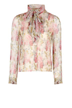 Blusa in chiffon floreale