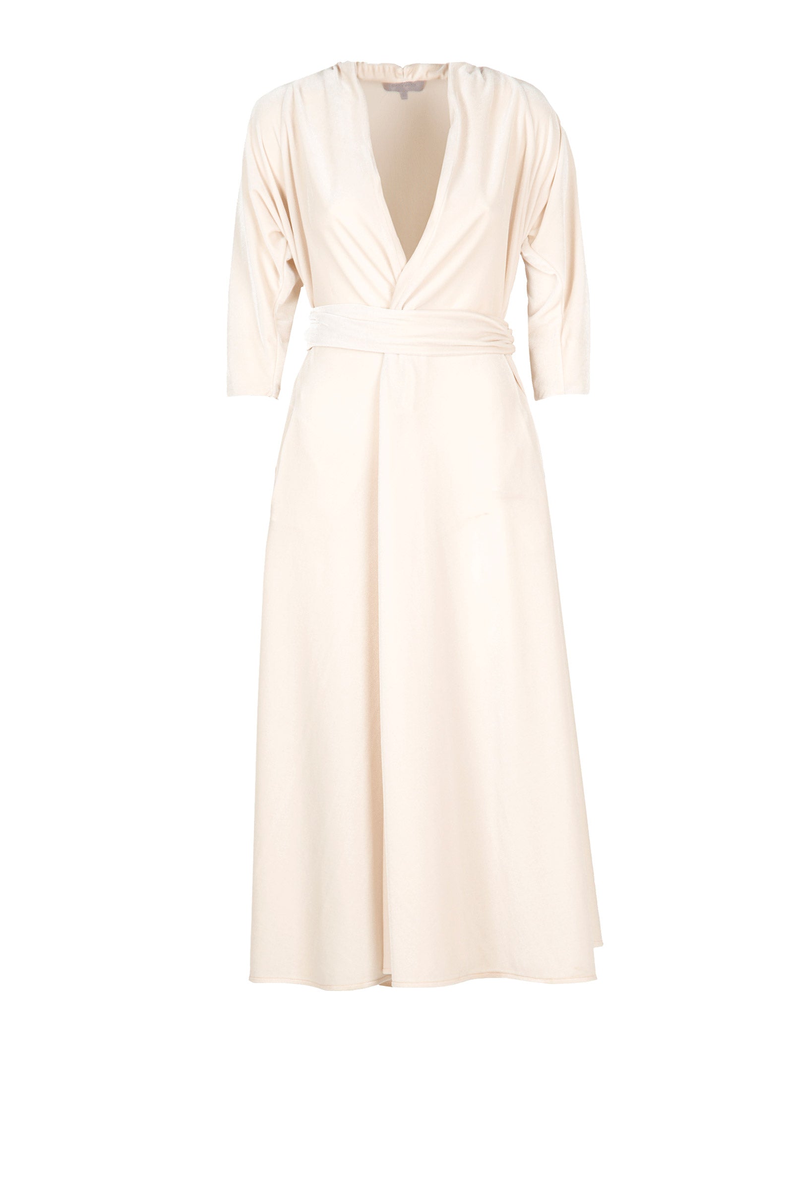 Abito Luisa in velluto bianco