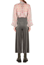 Camicia floreale con fiocco