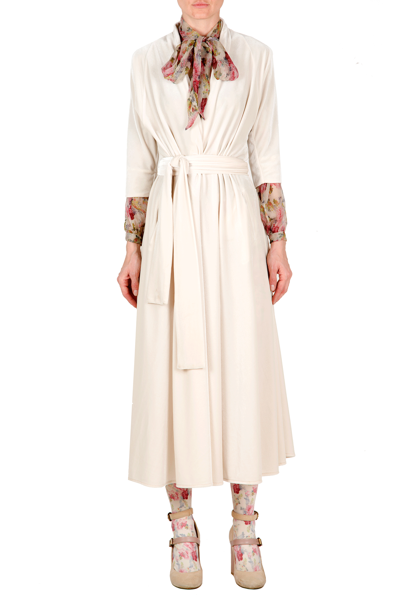 Blusa in chiffon floreale