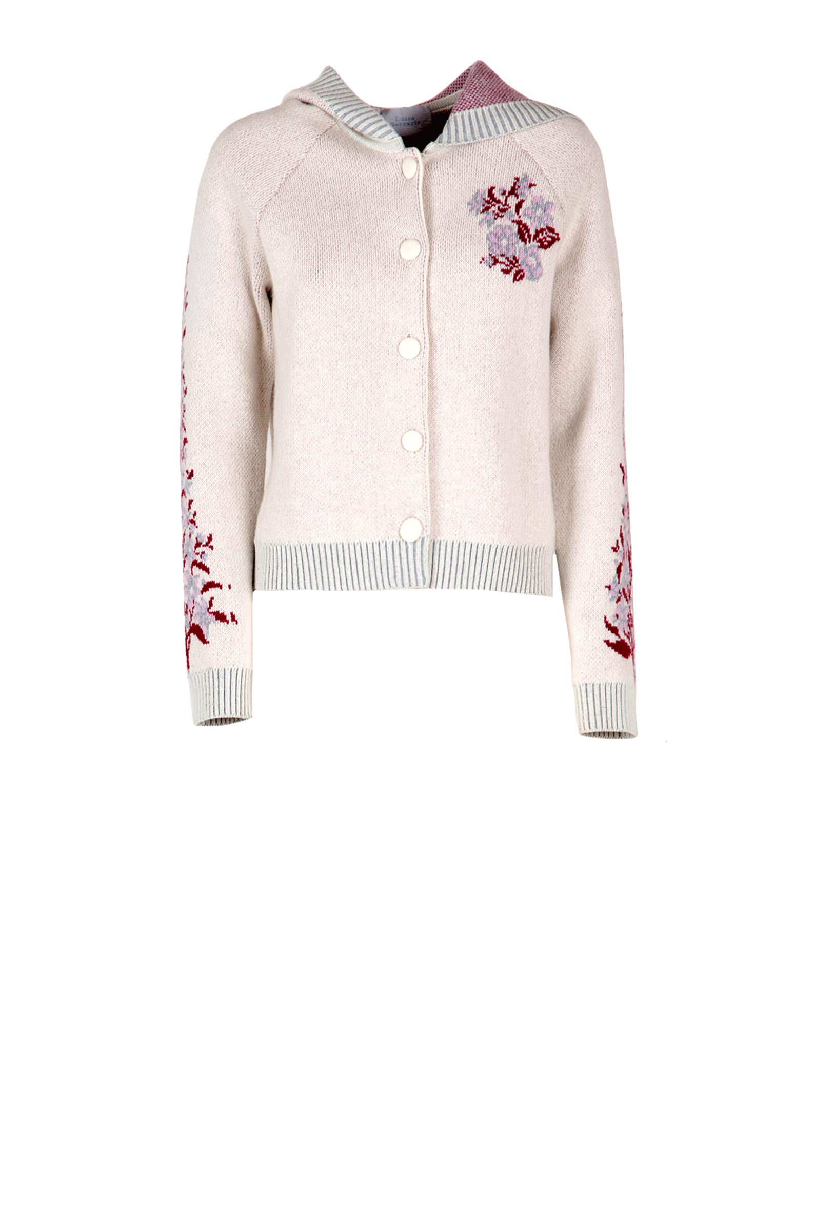 Cardigan con cappuccio in cashmere