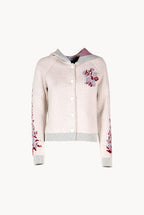 Cardigan con cappuccio in cashmere