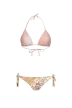 Bikini a triangolo e slip rosa