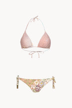 Bikini a triangolo e slip rosa