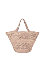 Borsa in Raffia all'Uncinetto Rosa