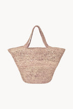 Crochet Raffia Bag Pink