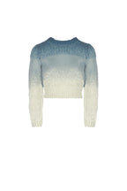 Maglione Sfumato Blu in Mohair