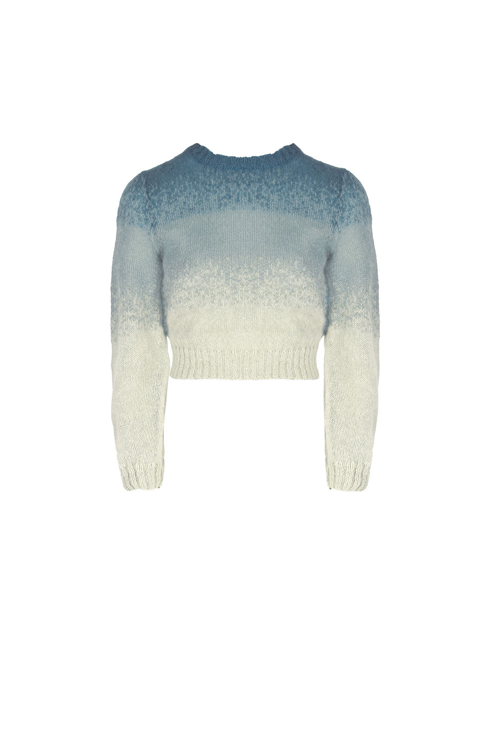 Maglione Sfumato Blu in Mohair