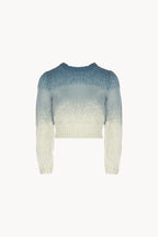 Maglione Sfumato Blu in Mohair