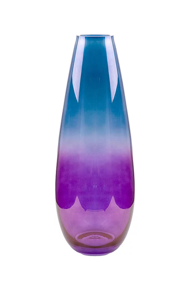 Vaso a goccia sfumatura viola a blu